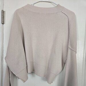 Free People Easy Street Tunic in Cream, Size S, Cropped